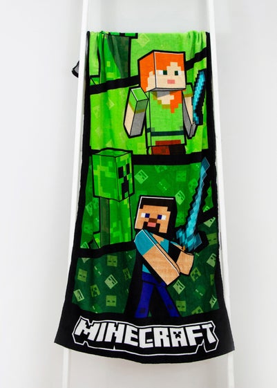 Minecraft Green Plater Beach Pool 100% Cotton Towel