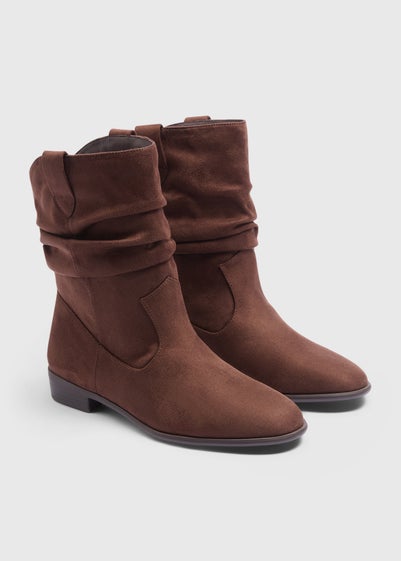 Brown Slouch Boots