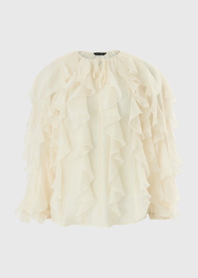 Et Vous Cream Frill Blouse