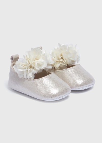 Baby Gold Metallic Flower Ballets