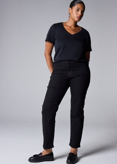 Black Straight Leg Jeans