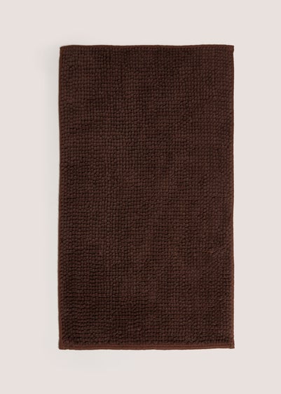 Brown Chenille Bath Mat