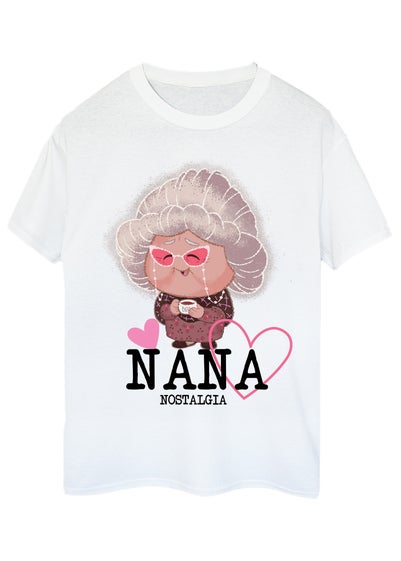 Disney Inside Out Nana Nostalgia White Boyfriend Fit T-Shirt