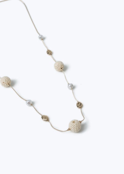 Muse Thread Ball Long Necklace