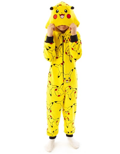 Pokemon Pikachu Unisex Kids Yellow Onesie (4-14 Years)