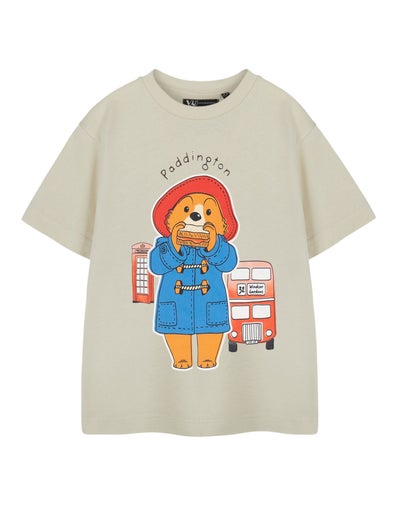 Paddington Bus Unisex Kids Beige T-Shirt (18 Months - 6 Years)