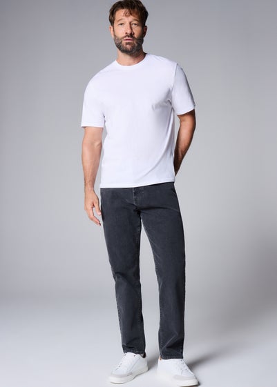 Grey Tapered Jeans