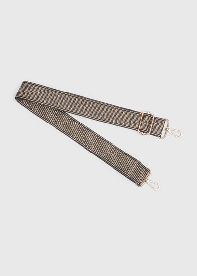 Gold Lurex Stripe Bag Strap