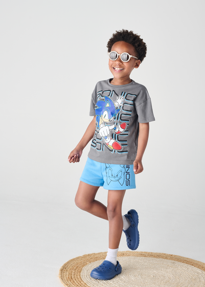Sonic The Hedgehog Blue/Grey Daywear Set (4-12 Years)
