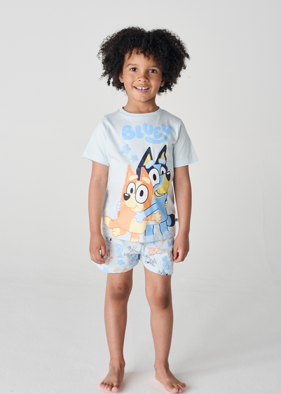Brand Threads Bluey Blue Short Pyjama Set (12 months-5 years)