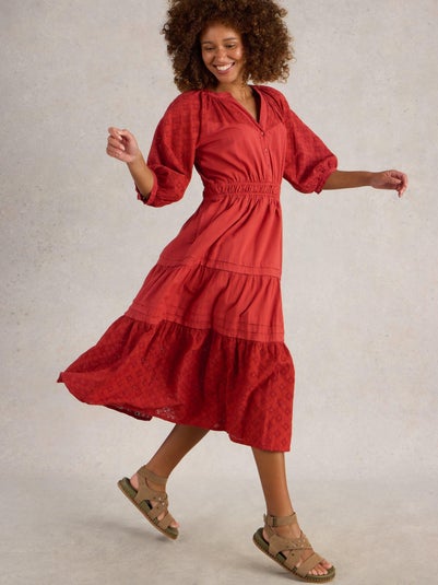 Kleid Willow mit Lochspitze