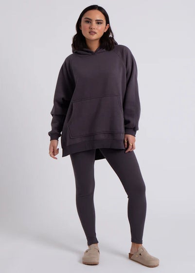 Urban Bliss Charcoal Oversized Hoodie & Legging Set