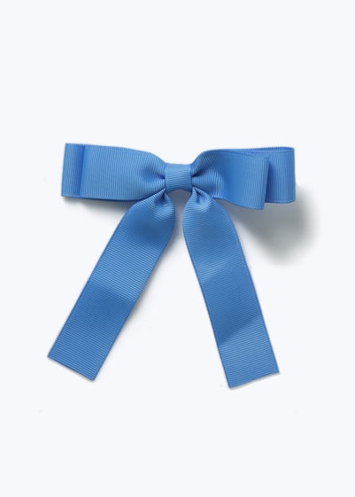 Flitzy Back To School Blue Bow Clip