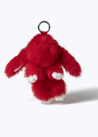 Flitzy Back To School Red Bunny Keychain