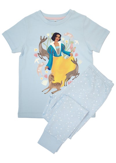 Disney Snow White With Doe Girls Blue Stars Pyjamas (3-8 Years)