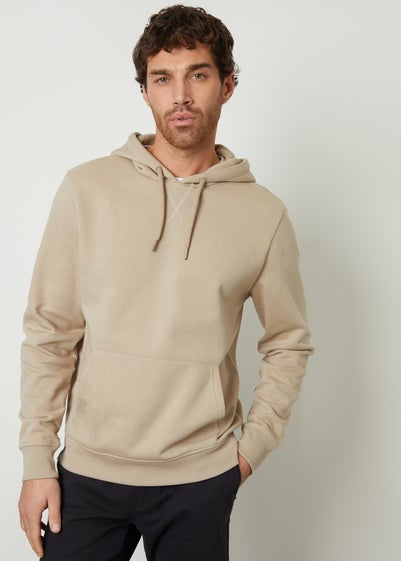 Threadbare Stone Mock T-Shirt Pullover Hoodie
