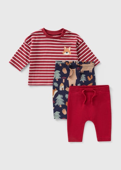 Baby Red Fox Stripe Top & Legging Set (Newborn-23mths)
