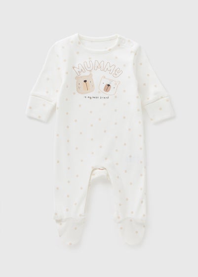Baby Mummy Bear Sleepsuit (Newborn–18mths)