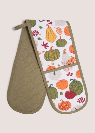 Green Pumpkin Oven Gloves