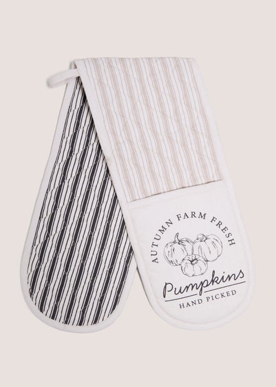 Cream Pumpkin Harvest Oven Gloves