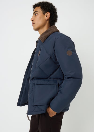 Navy Borg Puffer Jacket