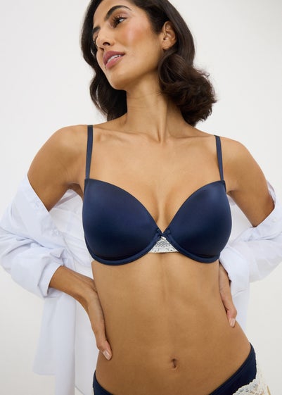 Navy Winter Lace Co Ord Bra