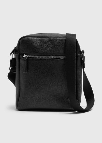 Black Leather Cross Body Bag