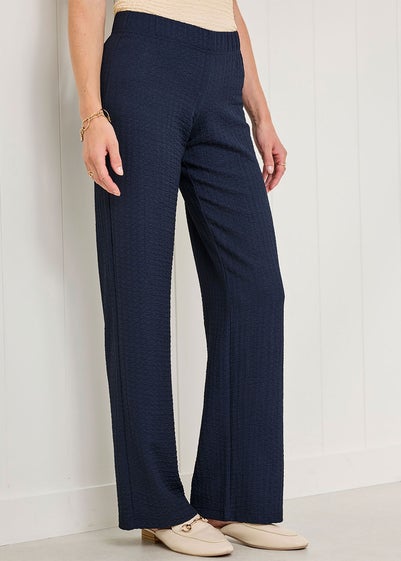 Cotton Traders Midnight Textured Jersey Trousers