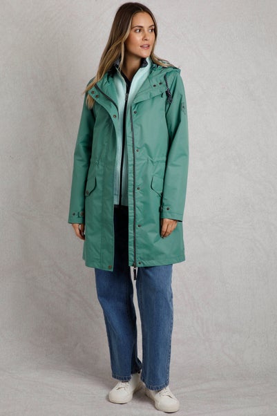 Weird Fish Blue Delara Showerproof Jacket