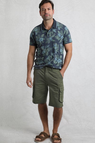 Weird Fish Green Rigney Cargo Shorts