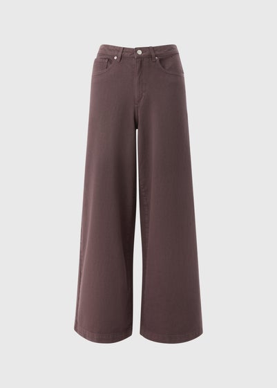 Brown Wide Leg Jeans
