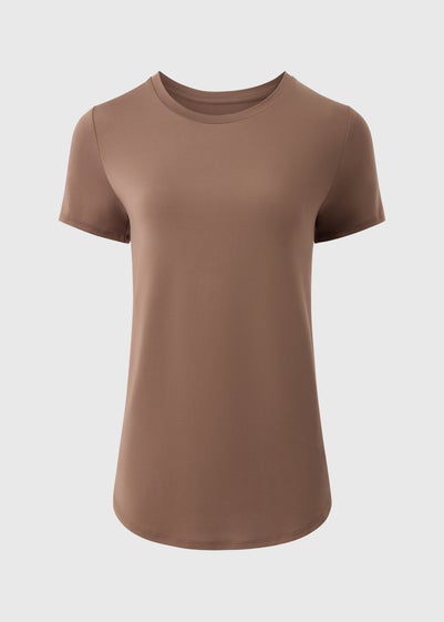 Souluxe Mocha Longline T-Shirt