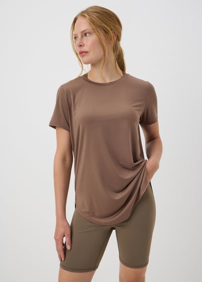 Souluxe Mocha Longline T-Shirt