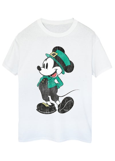 Disney Mickey Mouse St Patrick's Day Costume White T-Shirt