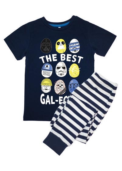 Star Wars Best Gal-Eggsy Easter Boys Navy Stripes Pyjamas (3-8 Years)