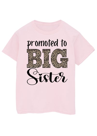 Brands In Promoted To Big Sister Girls Pink T-Shirt