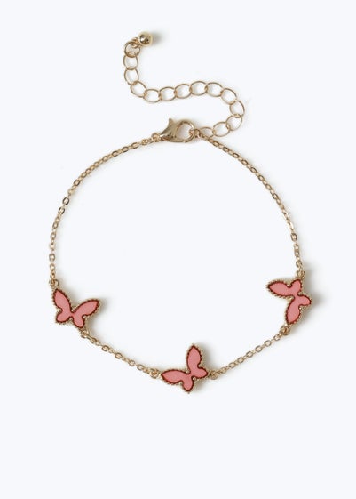 Muse Pink Butterfly Bracelet