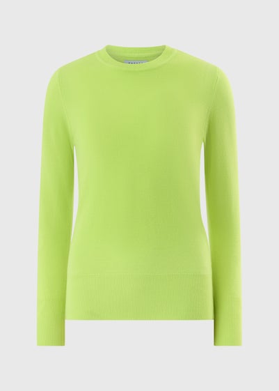 Lime Soft Knit Crew Jumper