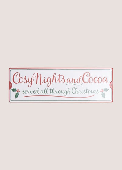 Metal Mistletoe Farm Christmas Sign