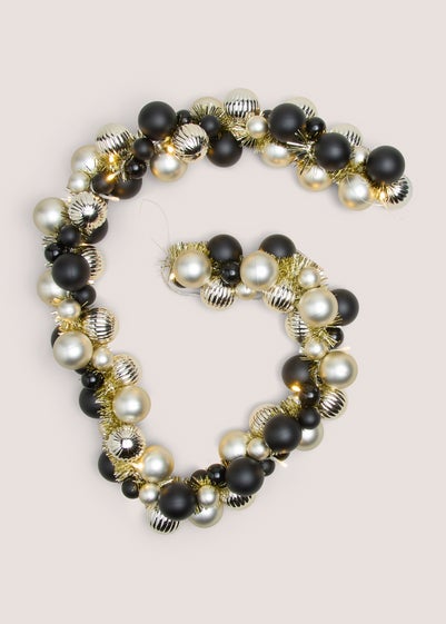 Mono Pre Lit Bauble Garland