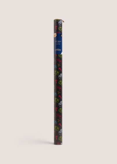 Black Christmas Gamer Gift Wrap
