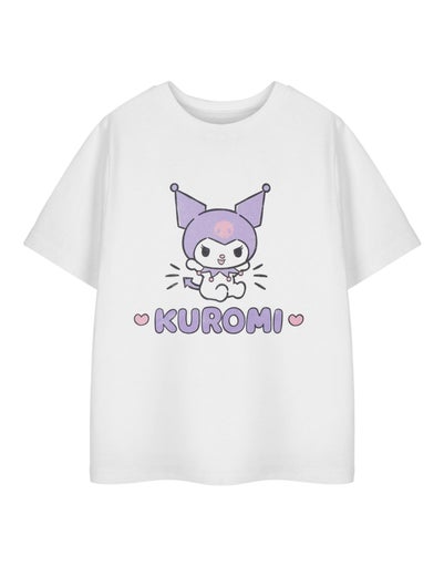 Hello Kitty Kuromi Heart Kids White T-Shirt (3-14 Years)