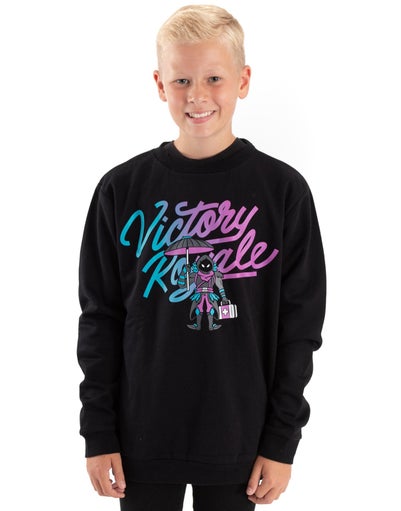 Fortnite Victory Royale Boys Black Sweatshirt (11-16 Yrs)