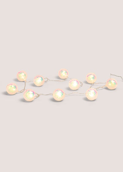 10 Pack Iridescent Disco Ball String Lights