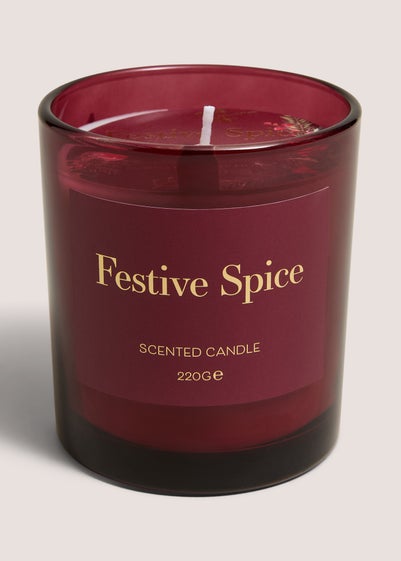 Red Festive Spice Candle