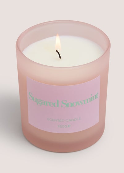 Pink Sugared Snowmint Candle