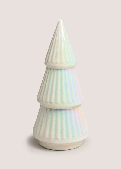 White Large Lustre Tree Ornament