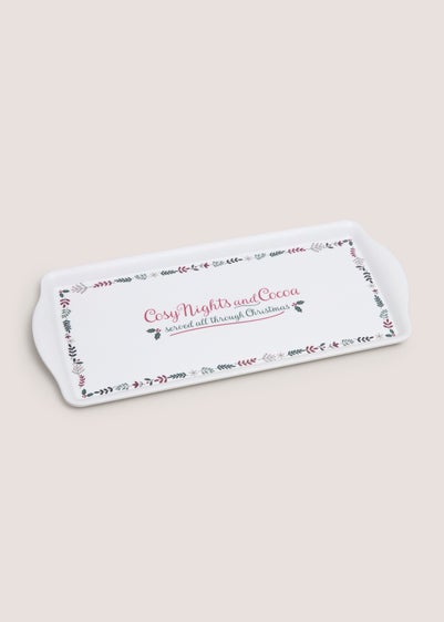Multi Christmas Mistletoe Farm Mid Sized Tray