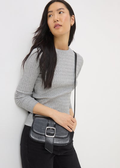 Grey Babycable Knit Jumper