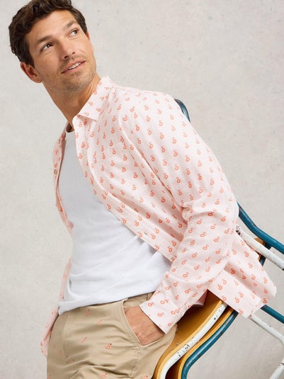 Hemd mit Flamingoprint
